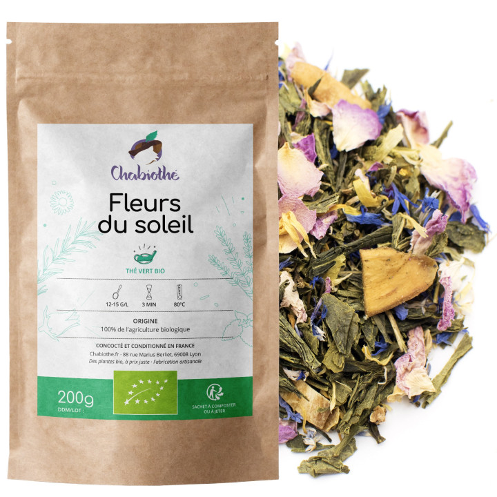 Thé vert Fleurs du Soleil Bio