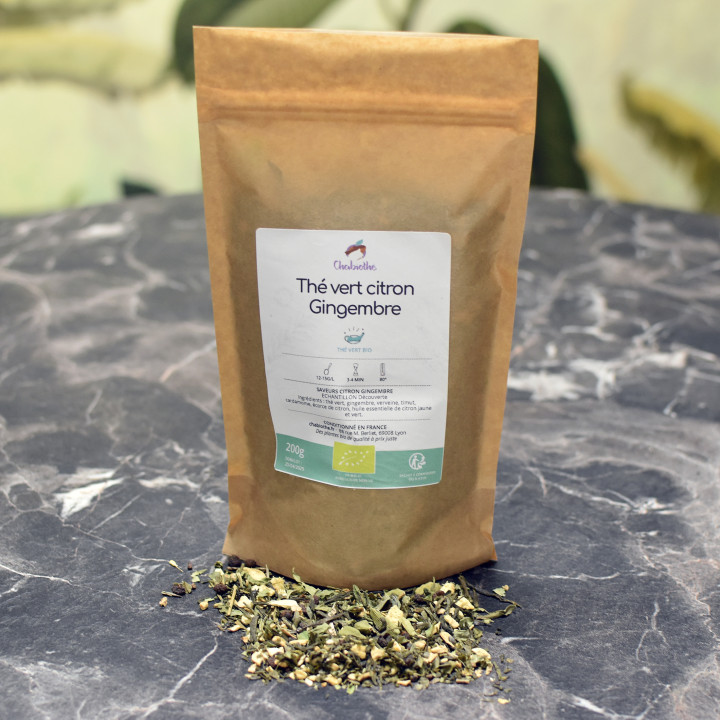 Thé vert Gingembre Citron Bio