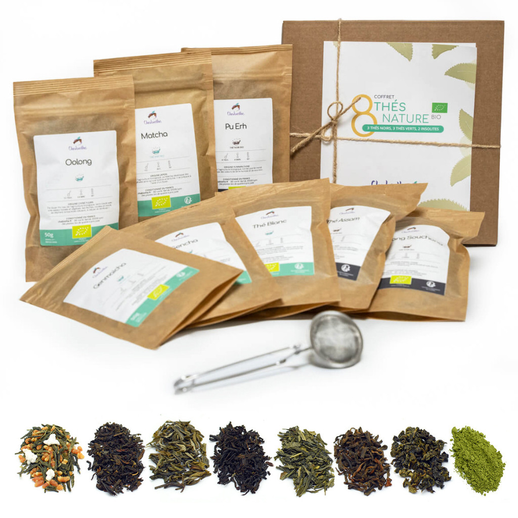 coffret thé nature bio avec matcha