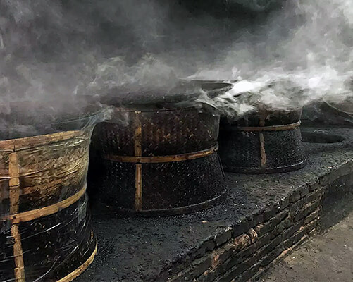 Fumage du thé Lapsang Souchong